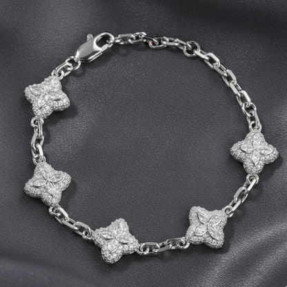 Icy Clover Bracelet